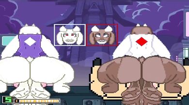 MUGEN - Mighty Futanari Tori Destroys Regular and Super-powered Female Noelle