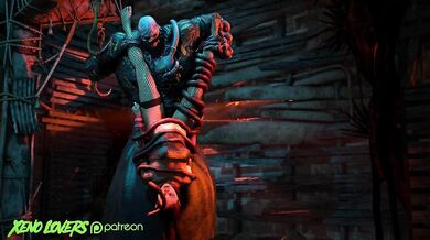 Nemesis Fucks Kate Denson's Ass in Dead by Daylight x Resident Evil Gangbang