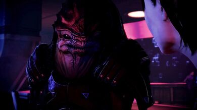 Massive Space Orgies: Femshep's Naughty Encounter with Wrex Outside the Club!