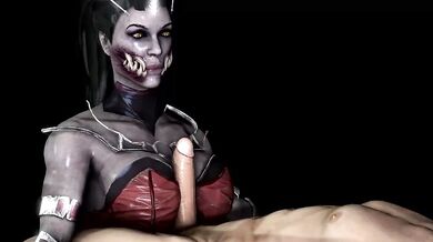 Vampiric Mileena's Tit-Sucking Debauchery