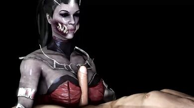 Vampiric Mileena's Tit-Sucking Debauchery