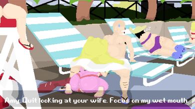 [4K] Desperate Amy Rose Finds Relief from Stranger at Public Pool