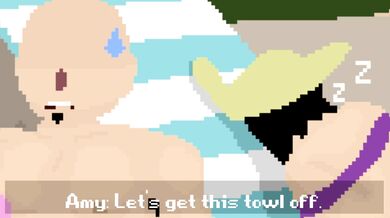 [4K] Desperate Amy Rose Finds Relief from Stranger at Public Pool