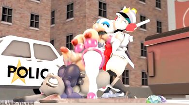 Sneaky Slut Snagged by Authorities: Rouge's Nasty Misadventure with the Law [silvertilver]