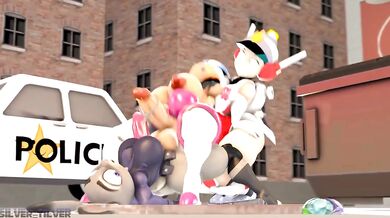 Sneaky Slut Snagged by Authorities: Rouge's Nasty Misadventure with the Law [silvertilver]