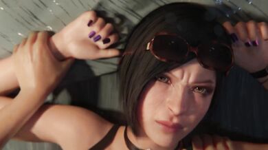 Squirting Asians: Ada Wong's Cream Filled Adventure with Bulging Senpai