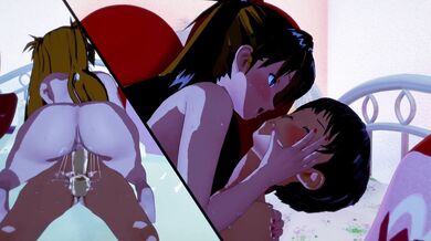 Asuka and Shinji's Virgin Moment: A First Time Love Story