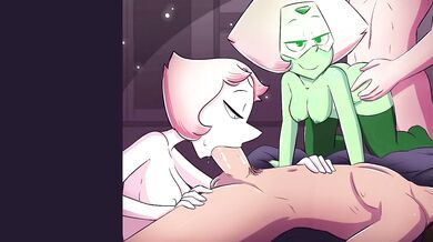 Fucking on the Beach with Sexy Gemstones: Pearl and Peridot's Hottest Adventure