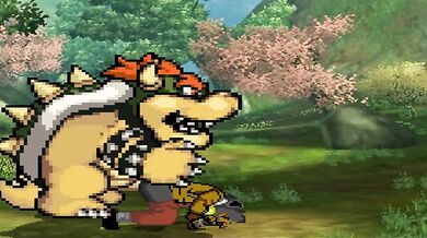 Bowser's Bull Breeds Falco in MUGEN