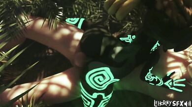 Midna's Reverse Cowgirl Mounting of Link - The Legend of Zelda