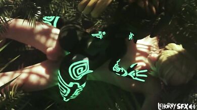 Midna's Reverse Cowgirl Mounting of Link - The Legend of Zelda