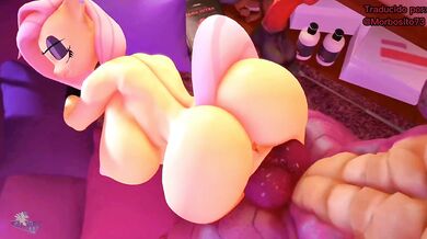 Gothic Fluttershy's Bodacious Booty Fandubbed in Spanish