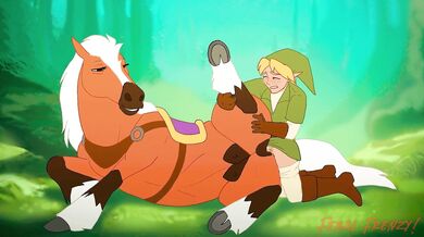 Legend of Zelda's Link Gets it On with His Horse, Epona, in a Hot and Steamy Romp [Palm to Palm]