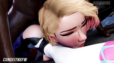 Spider Gwen: A Secret Nightly Emission [Blacked][NSFW]