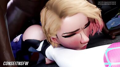 Spider Gwen: A Secret Nightly Emission [Blacked][NSFW]