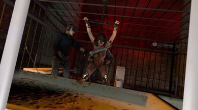 Bondage Babe Wonder Woman Tied Up and Fucked by the Villain in 'Prisoner' Hentai Video Game