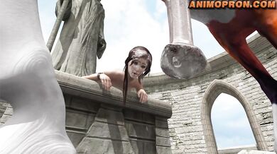 Pornopran X-rays Lara and Horse in Animated Episode 4