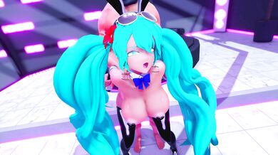 Massive Bunnysuit Orgy with Inverted Miku-Miku and HMV [ブラン]