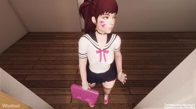 [4K] Detention Duty with D.Va [Blonde and Beautiful]