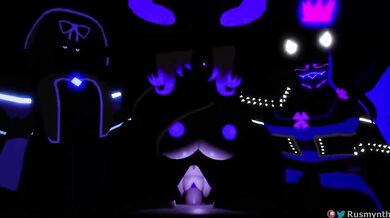 Four Naughty Shadows Get Freaky in a Roblox Orgy!