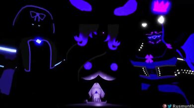 Four Naughty Shadows Get Freaky in a Roblox Orgy!