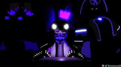 Four Naughty Shadows Get Freaky in a Roblox Orgy!