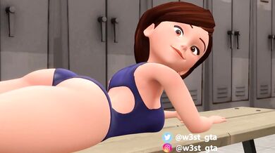 - Super Hot MILF Helen Parr in a Wet Swimsuit Fucks Younger Men