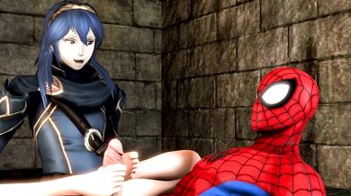 Lucina's Sensual Encounter with Spider-Man