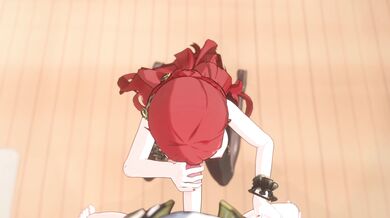 - Slutty Himeko sucks cock like a pro!