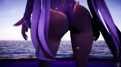 Mona's Epic Butt Shake in MMD: Genshin Impact/Ass Dance