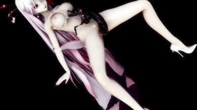 Insect Missionary Hardcore Hentai Fuck with Nude Chinese Chick featuring Long Red Hair in MMD 3D