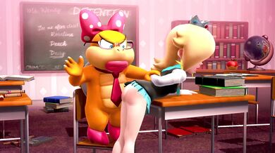Ass-Slapping Schoolgirl Rosalina Goes Commando