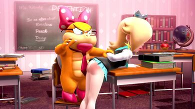 Ass-Slapping Schoolgirl Rosalina Goes Commando