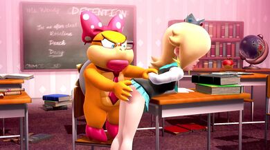 Ass-Slapping Schoolgirl Rosalina Goes Commando