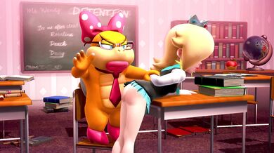 Ass-Slapping Schoolgirl Rosalina Goes Commando