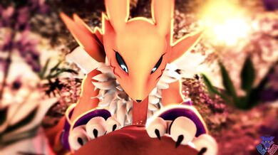 Deepthroating the Digital Demon Renamon with Pleasure: A Rookie Animator's Wet Dream
