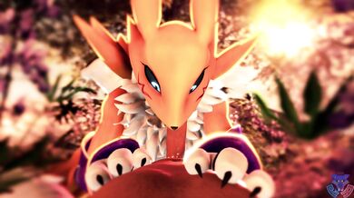 Deepthroating the Digital Demon Renamon with Pleasure: A Rookie Animator's Wet Dream