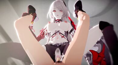 Busty Nymphomaniac Gets Pounded from Behind in the Ass and Vagina by a Brutal Dildo, Just 'Cause She Loves It!