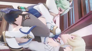 Horny Demoness Tempts Naughty Angels in 'Heaven and Hellfire' Hentai Spectacle