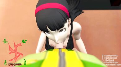 [Femdom Yukiko Futa on Female Chie's Hospitality]