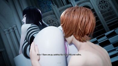 Gothic Black Cock Invades Virgin Ass