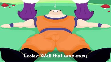 [4K] Female Cooler's Tight Grab on Male Krillin