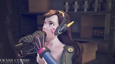 Dominating Ashe's Nexus Chamber with Dva's Kinky Sex Toys