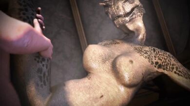 Horny Argonian Gets Fucked by Human