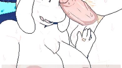 King Asgore Receives Oral Pleasure from Queen Toriel