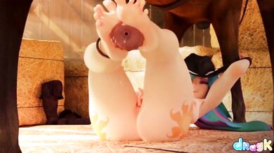 Naughty Filly Gets Nailed In The Stable!