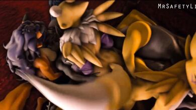 Renamon Gets Fucked By Sly in 'MrSafetyLion'