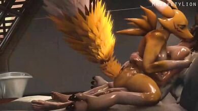 Tentacle Ra*pe of Renamon and Human Male, Mr. Safetylion