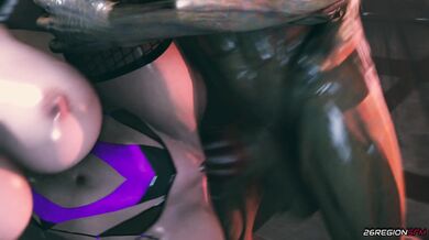 Erotic Encounter: Nyotengu vs Uberdemon in 26 Regions of Super-powered Sexual Fury