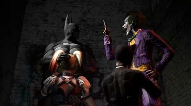 Joker Takes Batman's Cock in His Mouth While He Sucks on the Detective's Dick